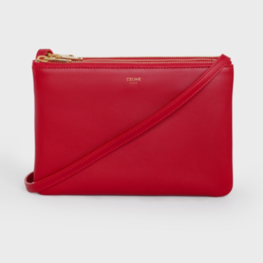 CELINE Trio Crossbody Bag Red (smaller size)